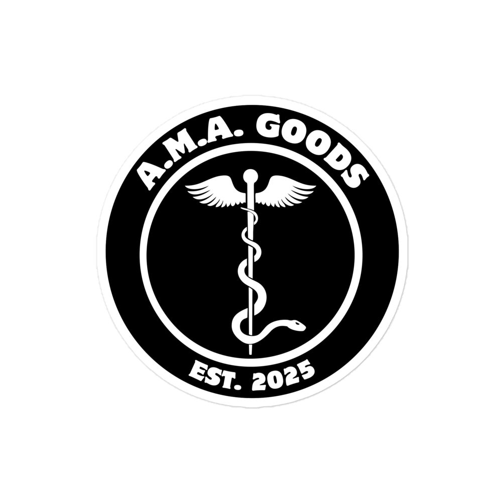 A.M.A. GOODS Sticker - Black