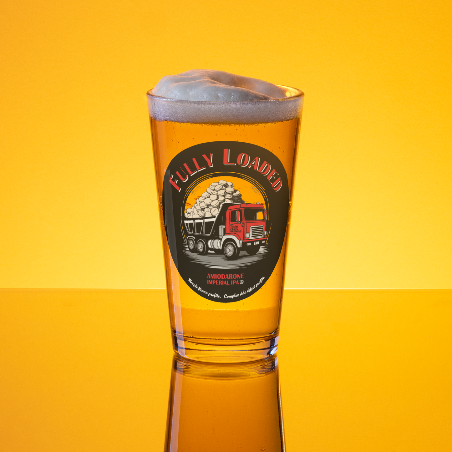 FULLY LOADED Amiodarone Imperial IPA 16 oz Shaker Pint